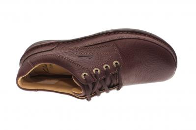 Clarks Herren Halbschuh Nature Three mahogany leather (Braun) 203390057