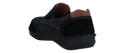 Josef Seibel Herren Halbschuh/Slipper Anvers 67 schwarz komb. (Schwarz) 43621-101