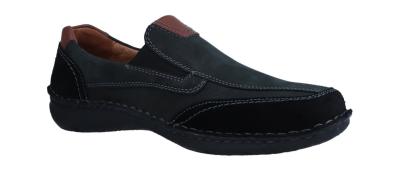 Josef Seibel Herren Halbschuh/Slipper Anvers 67 schwarz komb. (Schwarz) 43621-101