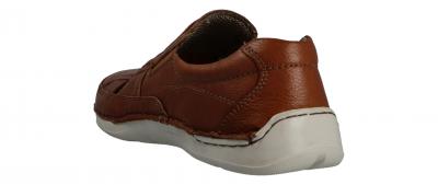 Longo Herren Halbschuh/Slipper cognac/taupe (Braun) 1046027