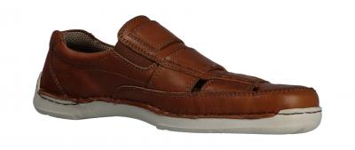 Longo Herren Halbschuh/Slipper cognac/taupe (Braun) 1046027