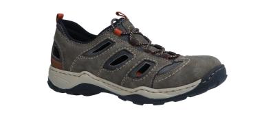 Rieker Herren Halbschuh/Outdoorschuh 080 kaffee/rauch/nuss (Braun) 08065-29