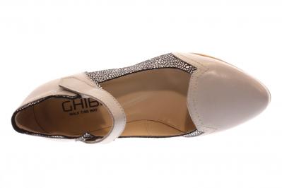 Ghibi Damen Pumps hellgrau/kombi (Grau) A056