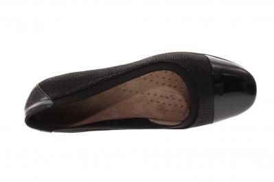 Clarks Damen Pumps/Ballerina Un Darcey Cap black  combi (Schwarz) 26144963