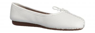 Clarks Damen Ballerina Freckle ice white (Weiß) 203544554