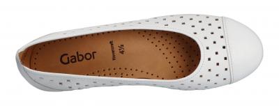 Gabor Damen Ballerina F weiß 84.169.21