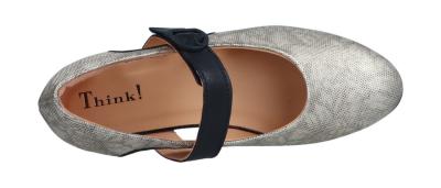 Think Damen Slipper GUAD2 TAUPE/KOMBI (Beige) 3-001270-3000