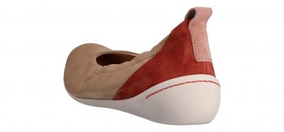 Think Damen Ballerina CUGAL NUDE/KOMBI (Beige) 6-86210-29