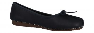 Clarks Damen Ballerina Freckle Ice NAVY LEATHER (Blau) 203529324