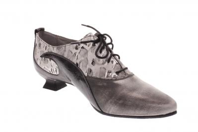 Simen Damen Halbschuh/Trotteur grau komb. (Grau) 1794A