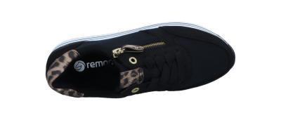 Remonte Damen Halbschuh/Sneaker schwarz/nero/natur (Schwarz) D1316-03