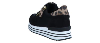 Remonte Damen Halbschuh/Sneaker schwarz/nero/natur (Schwarz) D1316-03