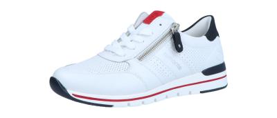 Remonte Damen Halbschuh/Sneaker R67 weiss/pazifik/flamme (Weiß) R6705-82