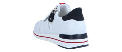 Remonte Damen Halbschuh/Sneaker R67 weiss/pazifik/flamme (Weiß) R6705-82