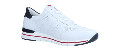 Remonte Damen Halbschuh/Sneaker R67 weiss/pazifik/flamme (Weiß) R6705-82