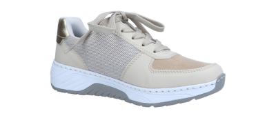 Rieker Damen Halbschuh/Sneaker 531 perle/jute/palegold/ (Beige) 53101-60