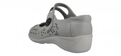 Longo Damen Ballerina/Slipper Longo G grau 1006659