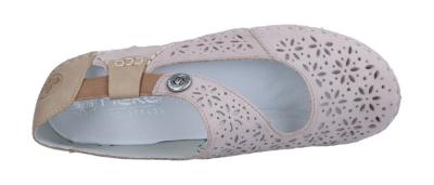 Rieker Damen Slipper 436 kiesel/camel (Beige) 43666-64
