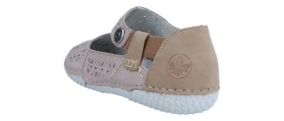 Rieker Damen Slipper 436 kiesel/camel (Beige) 43666-64