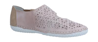Rieker Damen Slipper 436 kiesel/camel (Beige) 43666-64