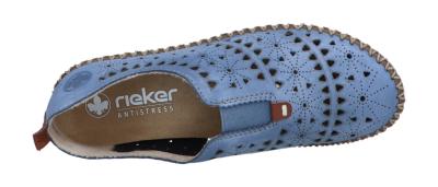 Rieker Damen Slipper M28 whiteroyal/cayenne (Blau) M2852-12