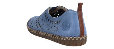 Rieker Damen Slipper M28 whiteroyal/cayenne (Blau) M2852-12