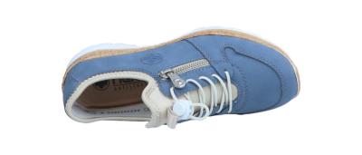 Rieker Damen Halbschuh/Sneaker N42 indigo/perlcreme (Blau) N42G0-14