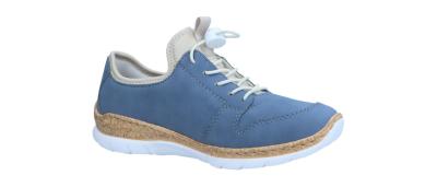 Rieker Damen Halbschuh/Sneaker N42 indigo/perlcreme (Blau) N42G0-14