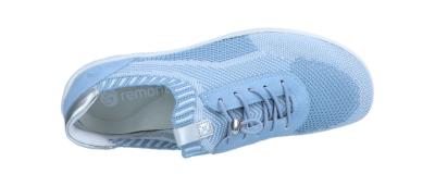Rieker Damen Halbschuh R35 adria- weiss/aqua/si (Blau) R3518-12