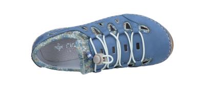 Rieker Damen Halbschuh 559 indigo/kornblume (Blau) 55956-10