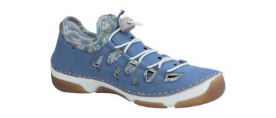 Rieker Damen Halbschuh 559 indigo/kornblume (Blau) 55956-10