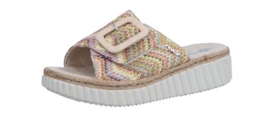 Rieker Damen Pantolette 692 pastell (Beige) 69253-91