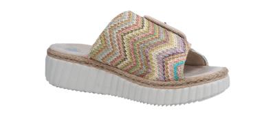 Rieker Damen Pantolette 692 pastell (Beige) 69253-91