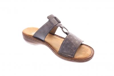 Rieker Damen Pantolette 608 azur (Blau) 60885-12