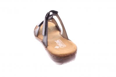 Rieker Damen Pantolette 608 azur (Blau) 60885-12