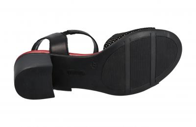 Remonte Damen Sandale schwarz/silber/schwa (Schwarz) D2152-02