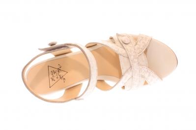 Maria Shoes Damen Sandale blanco (Weiß) GH-41