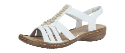 Rieker Damen Sandale offwhite (Weiß) 60806-80