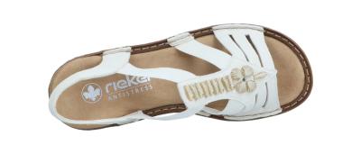 Rieker Damen Sandale offwhite (Weiß) 60806-80