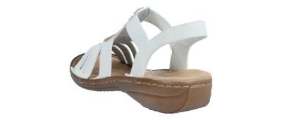 Rieker Damen Sandale offwhite (Weiß) 60806-80