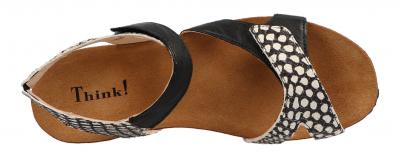 Think Damen Sandale Dumia SZ/KOMBI (Schwarz) 6-86375-09