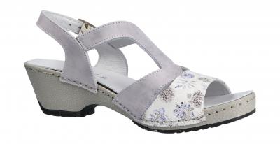 Suave Damen Sandale ivory (Grau) 711022-91