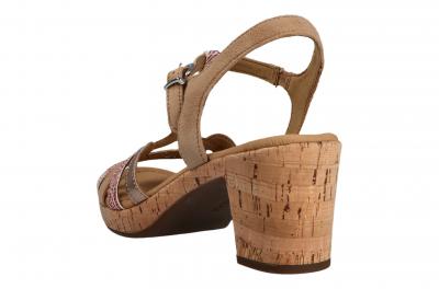 Gabor Damen Sandale caramel k.(Kork) (Beige) 42.774.24