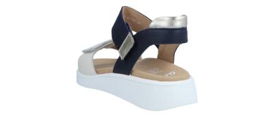 ara Damen Sandale MADEIRA-S CREAM,BLAU,PLATIN (Mehrfarbig) 1221406-09