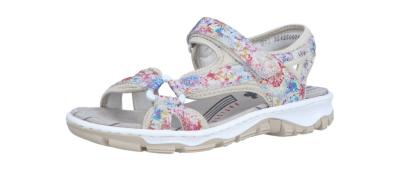 Rieker Damen Sandale 688 multi/perlcreme (Mehrfarbig) 68879-95