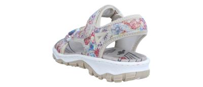 Rieker Damen Sandale 688 multi/perlcreme (Mehrfarbig) 68879-95