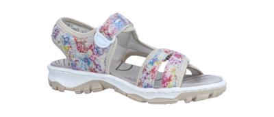 Rieker Damen Sandale 688 multi/perlcreme (Mehrfarbig) 68879-95