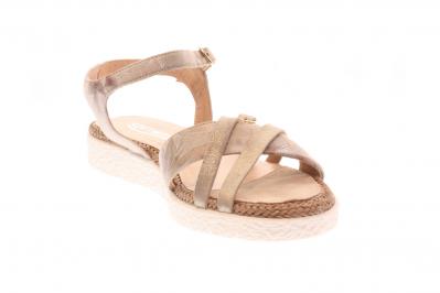 Softwaves Damen Sandale creme/platino (Beige) 7.64.07