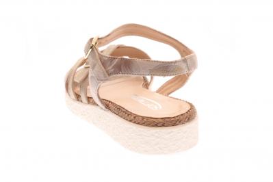 Softwaves Damen Sandale creme/platino (Beige) 7.64.07