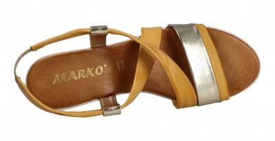 Marko Damen Sandale giallp/plationo (Gelb) 268035 GIALLO